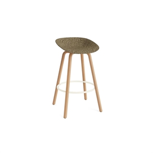 Normann Copenhagen Sgabello da Bar Opaco 75 cm Faggio/ Crema/Alga Marina