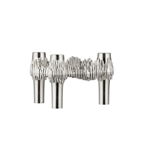 STOFF Nagel Quist Candlestick H5.9 Cromo Spazzolato