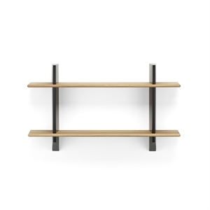 Vitra Rayonnage Mural Shelving Deep Nero/ Quercia