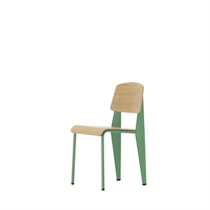 Sedia da Pranzo Standard Vitra Prouvé Blé Vert/rovere