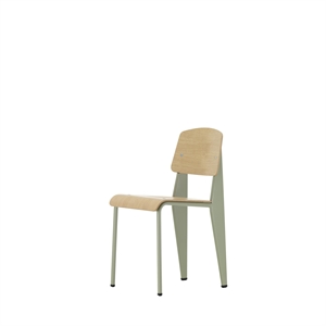 Vitra Standard Sedia da Pranzo Prouvé Gris Vermeer/Rovere