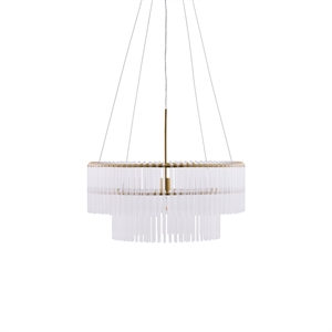 Globen Lighting Hook Lampadario 60 Trasparente/ Ottone