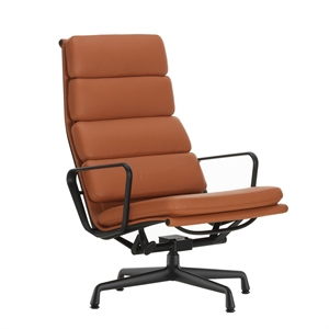 Sedia da Ufficio Vitra Soft Pad EA 222 con Girevole Cognac