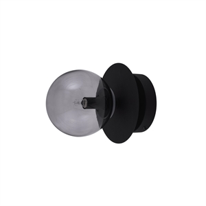 Globen Lighting Lampada da Parete/ Plafoniera Art Deco Nero/ Affumicato