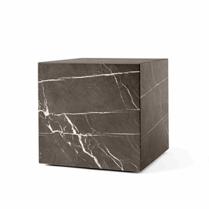 Tavolino Audo Plinth Marmo Kendzo Grigio Cubico