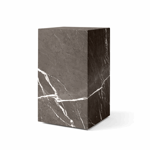 Tavolino Audo Plinth Alto Marmo Kendzo Grigio