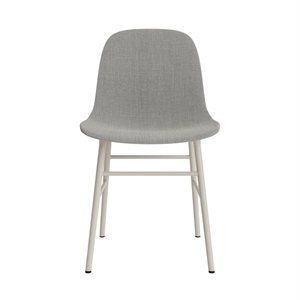 Normann Copenhagen Form Sedia da Pranzo Imbottita Gruppo 2 Grigio Chiaro/Acciaio