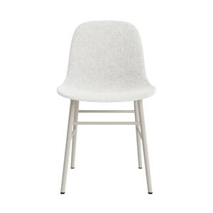 Normann Copenhagen Form Sedia da Pranzo Imbottita Gruppo 5 Grigio Chiaro/Acciaio