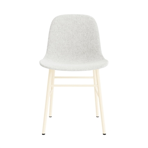 Normann Copenhagen Form Sedia da Pranzo Imbottita Gruppo 5 Crema/ Acciaio