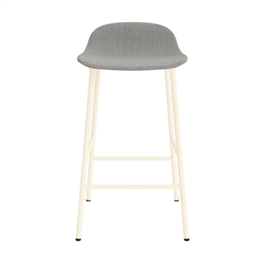 Normann Copenhagen Form Sgabello da Bar 65 cm Imbottito Gruppo 2 Crema/ Acciaio