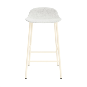 Normann Copenhagen Form Sgabello da Bar 65 cm Imbottito Gruppo 5 Crema/ Acciaio