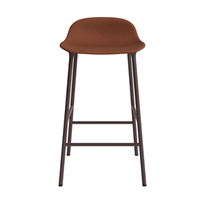 Normann Copenhagen Form Sgabello da Bar 65 cm Imbottito Gruppo 7 Marrone/ Acciaio