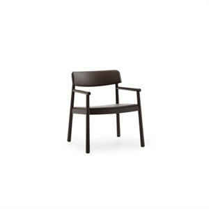 Poltrona Timb di Normann Copenhagen Rivestita in Pelle Marrone/cioccolato