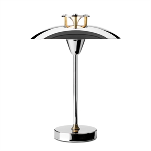 Lampada da tavolo portatile Halo Design Mini Stepp 1-2-3 Cromo