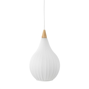 Lampadario Halo Design Drops in Tessuto Ø30 Bianco