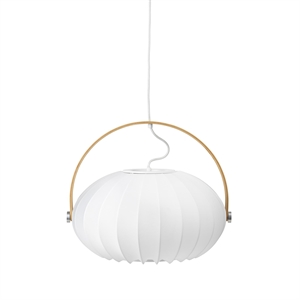 Lampadario Halo Design DC Textile Ø40 Bianco Satinato