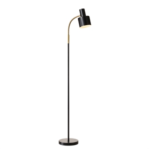 Lampada da terra Halo Design Vogue Nero