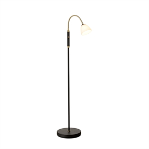 Lampada da terra Halo Design Lucid a 1 braccio LED Opal Antique
