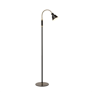 Lampada da terra Halo Design Space a 1 braccio LED nero antico