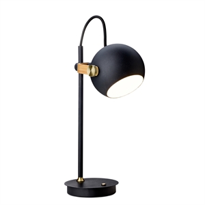 Lampada da tavolo portatile Halo Design DC Nero