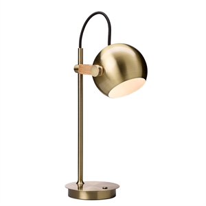 Lampada da tavolo portatile Halo Design DC in ottone anticato