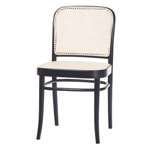 TON No 811 Sedia da Pranzo Rattan/ Nero