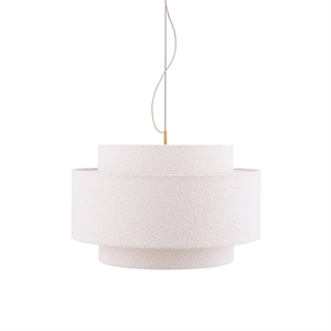 Globen Lighting Noah Lampadario 70 Bouclé Bianco