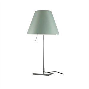 Luceplan Costanzina Lampada da Tavolo Alluminio M. Paralume Verde