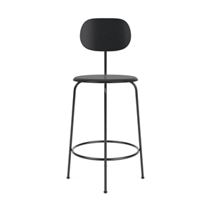 Sgabello da Bar Audo Afteroom Plus H97 in Frassino Nero Nero