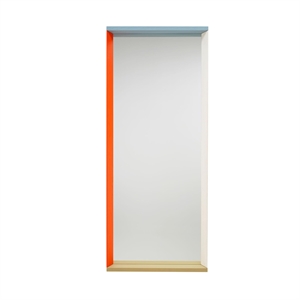 Specchio Vitra Color Frame Grande Blu/ Arancione