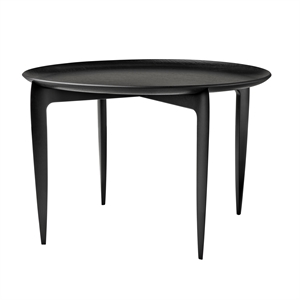 Tavolino Fritz Hansen Tray Nero Ø60