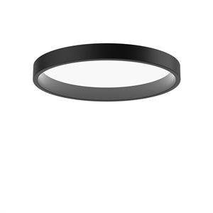 Plafoniera Louis Poulsen LP Circle semi-incasso Ø45 3000K e Interruttore Dali/ - Dim Nero