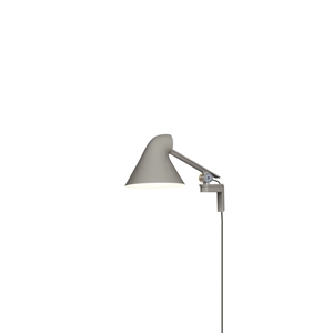 Applique Louis Poulsen NJP Braccio Corto 3000K Luce Alluminio/ Grigio