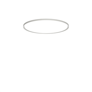 Plafoniera Louis Poulsen LP Slim da Incasso Ø44 3000K e Dali in Alluminio Grezzo Scuro