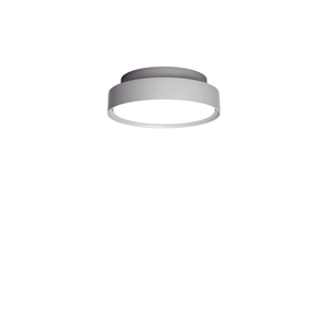 Plafoniera rotonda sottile Louis Poulsen LP Ø25 3000K e Dali Alluminio scuro