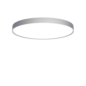 Plafoniera rotonda sottile Louis Poulsen LP Ø68 3000K e Dali Alluminio scuro