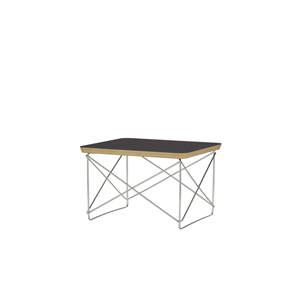 Vitra Occasional Table LTR Comodino/Tavolino Laterale in Laminato Nero /acciaio Inossidabile