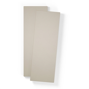 Scaffale Per Armadietto Grande con 2 Ante, Set da 2, Grigio Ciottolo