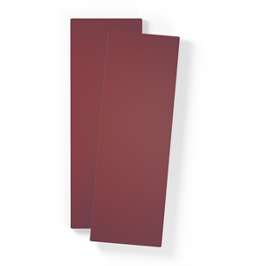 Scaffale di Servizio Per Mobile Grande con 2 Ante, Set da 2, Colore Bordeaux