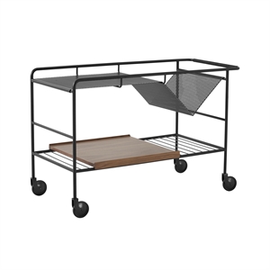 &Tradition Trolley Alima NDS1 Nero/ Noce Laccato