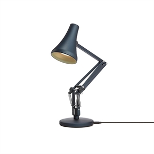 Anglepoise 90 Mini Mini Lampada Da Tavolo Blu Acciaio E Grigio