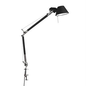 Artemide Tolomeo Mini Table Lamp Black with Clip