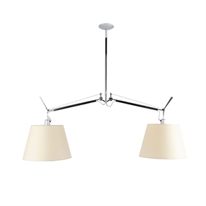 Artemide Tolomeo Basculante Lampadario Pergamena Ø36