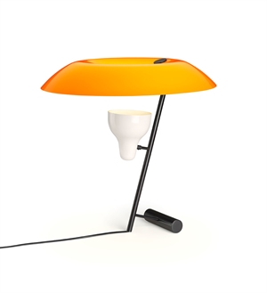 Astep Model 548 Lampada Da Tavolo Ottone Scuro/Arancione