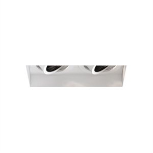 Astro Trimless Square Twin Spot orientabile Bianco Opaco