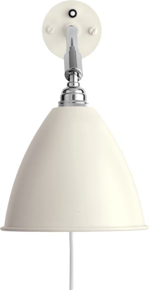 Applique GUBI Bestlite BL7 Cromo/ Bianco Opaco