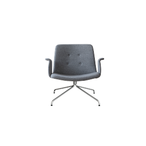 Bent Hansen Primum Poltrona con Braccioli in Acciaio inox/Hallingdal 65-116