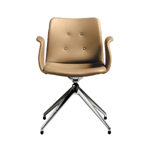 Bent Hansen Primum Sedia da Pranzo A 4 Stelle in Acciaio lucido/Zenso 3 261