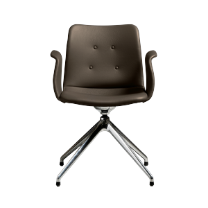 Bent Hansen Primum Sedia da Pranzo A 4 Stelle in Acciaio lucido/Zenso 3 230