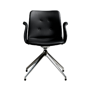 Bent Hansen Primum Sedia da Pranzo A 4 Stelle in Acciaio lucido/Zenso 3 207